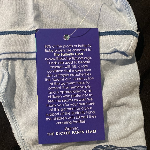 0-3 kickeepants dragonfly seams out pajama set - new with tags - Picture 3 of 3